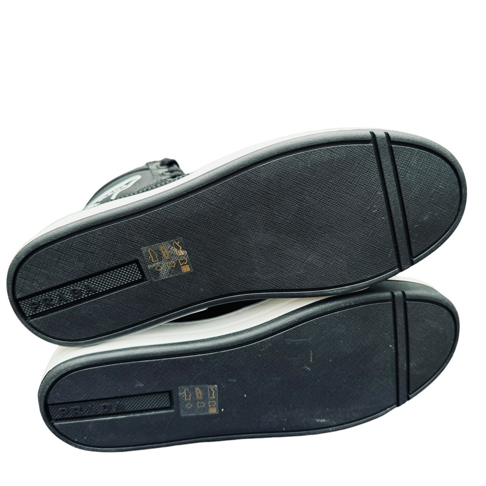 PRADA***Black Nylon High Top Sneakers***EU 36; US 6 $1090 - Picture 7 of 7